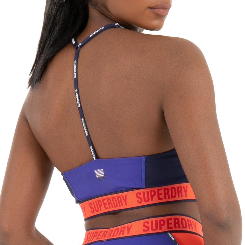 Brassière Bleu Femme Superdry Train Mid vue 2