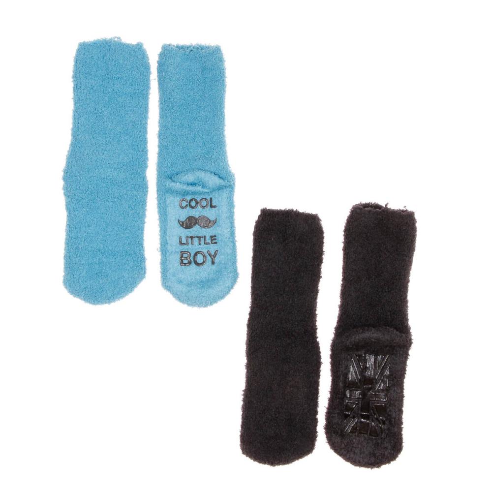 X2 Chaussettes Bleu/Noir Fille Twinday Les Unies pas cher