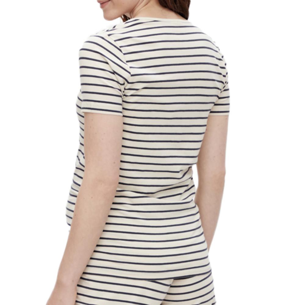 T-shirt de Grossesse Beige/Noir Femme Mamalicious Nadine vue 2