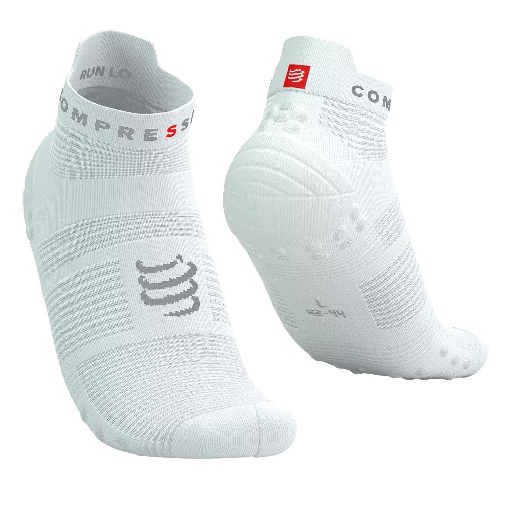 Paire de Chaussettes Blanches Homme Compressport Pro Racing pas cher