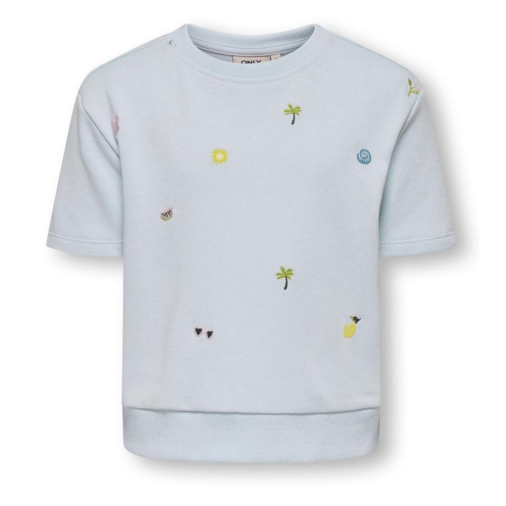 Blaues T-Shirt für Mädchen von ONLY Kmgsolina günstig