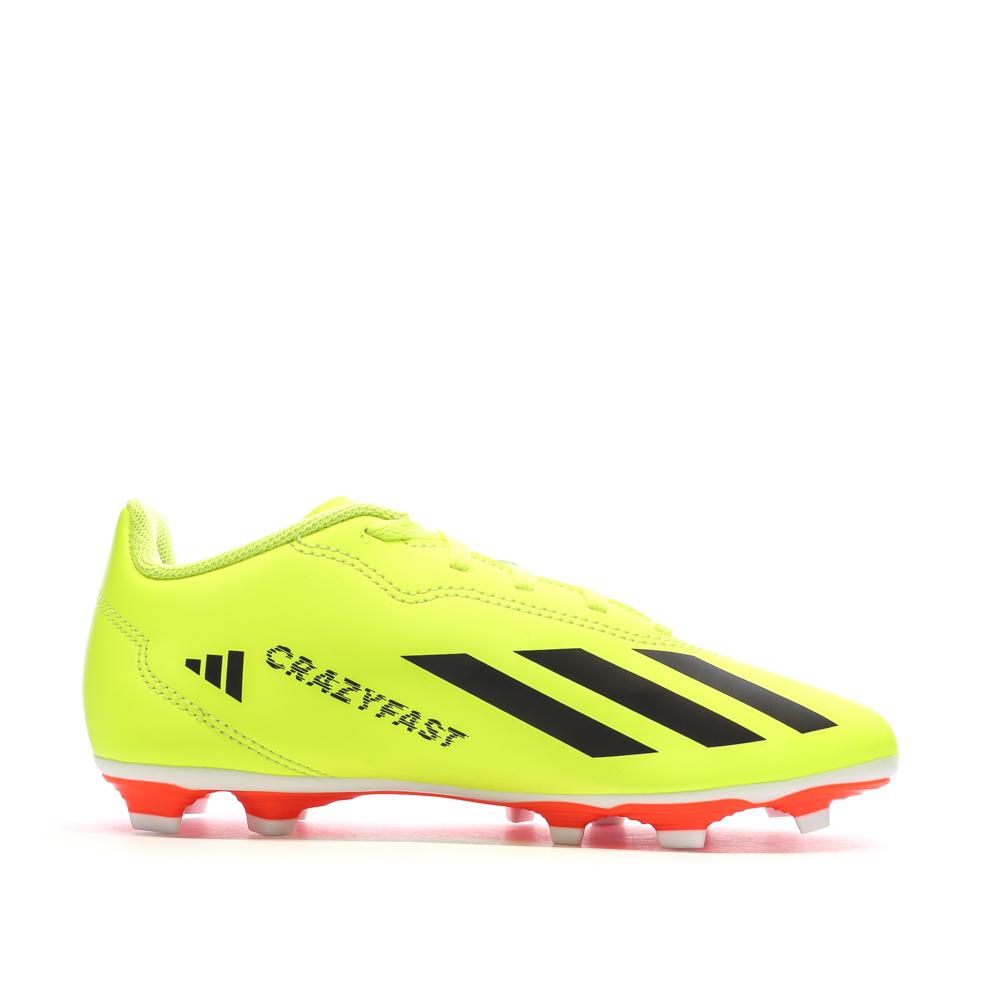 Chaussures de Foot Jaunes Junior Adidas X Crazyfast FxG vue 2