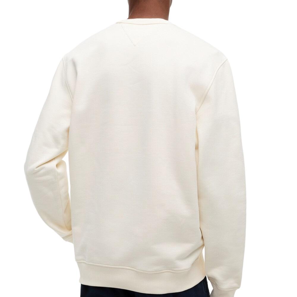 Sweat Beige Homme Tommy Hilfiger Badge Crewss vue 2