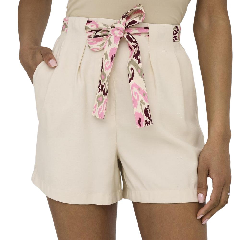 Short Beige/Rose Femme Jdy Tomika Belt pas cher