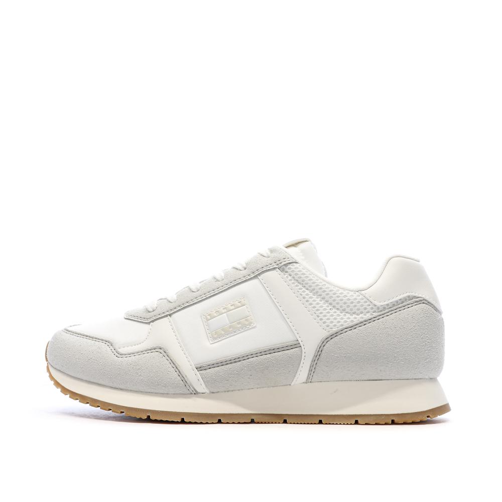 Baskets Blanches/Grises Homme Tommy Hilfiger Casual pas cher