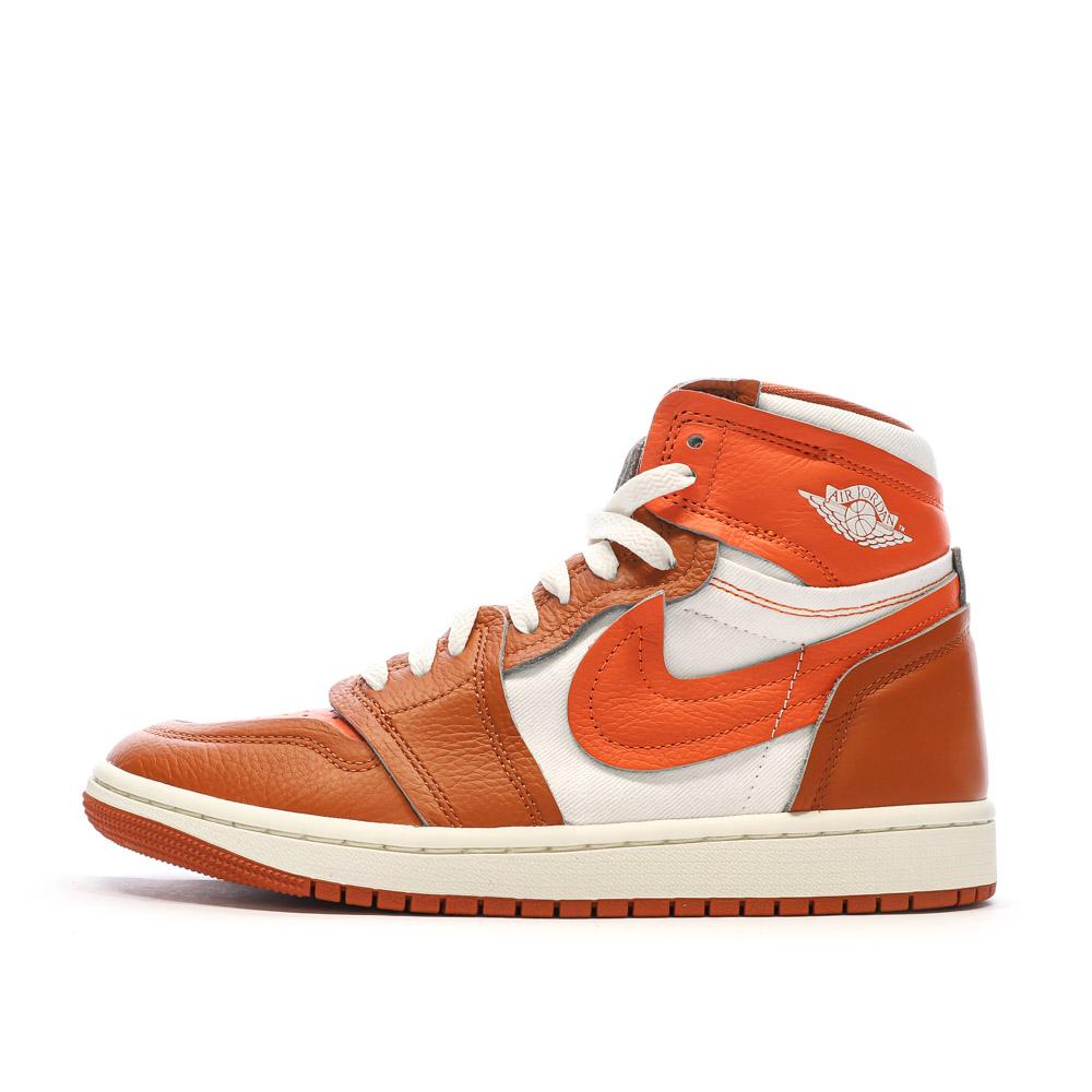 Air Jordan 1 High MM Baskets Oranges Femme Nike pas cher