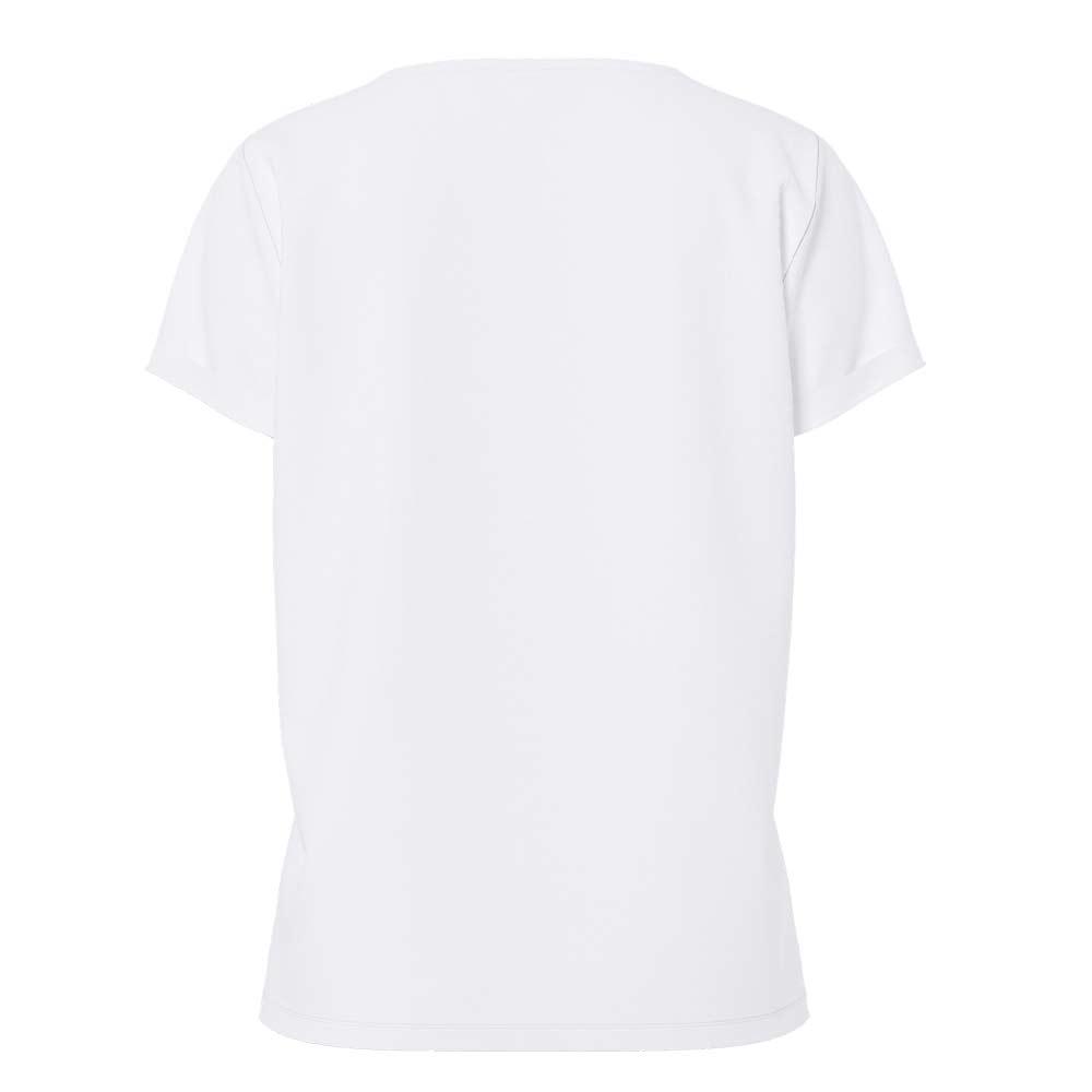 T-Shirt Blanc Coeur léopard Femme Pieces Pcoda vue 2