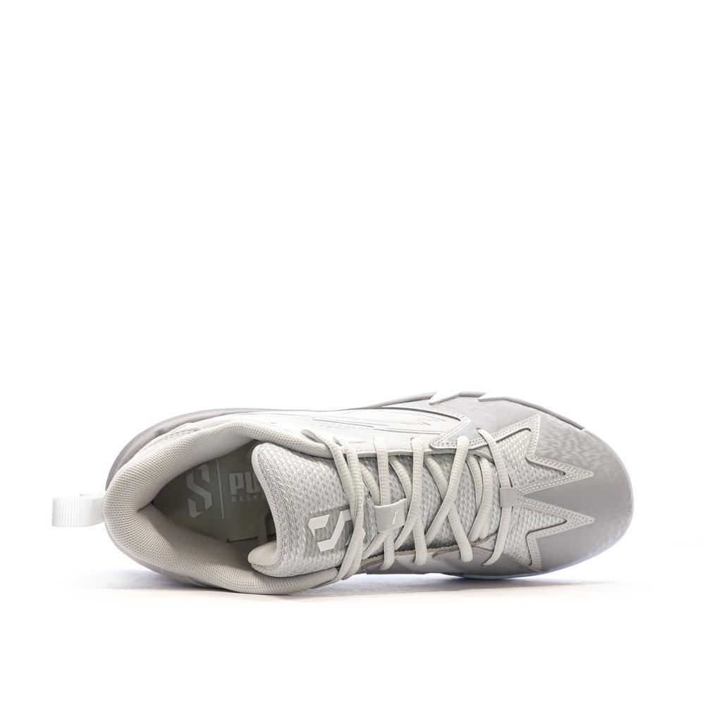 Chaussures de basket Blanches Homme Puma Scoot Zeros vue 4