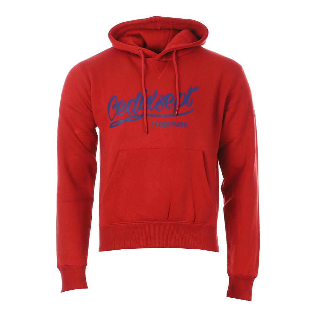 Sweat à capuche Rouge Homme C17 Fletcher pas cher