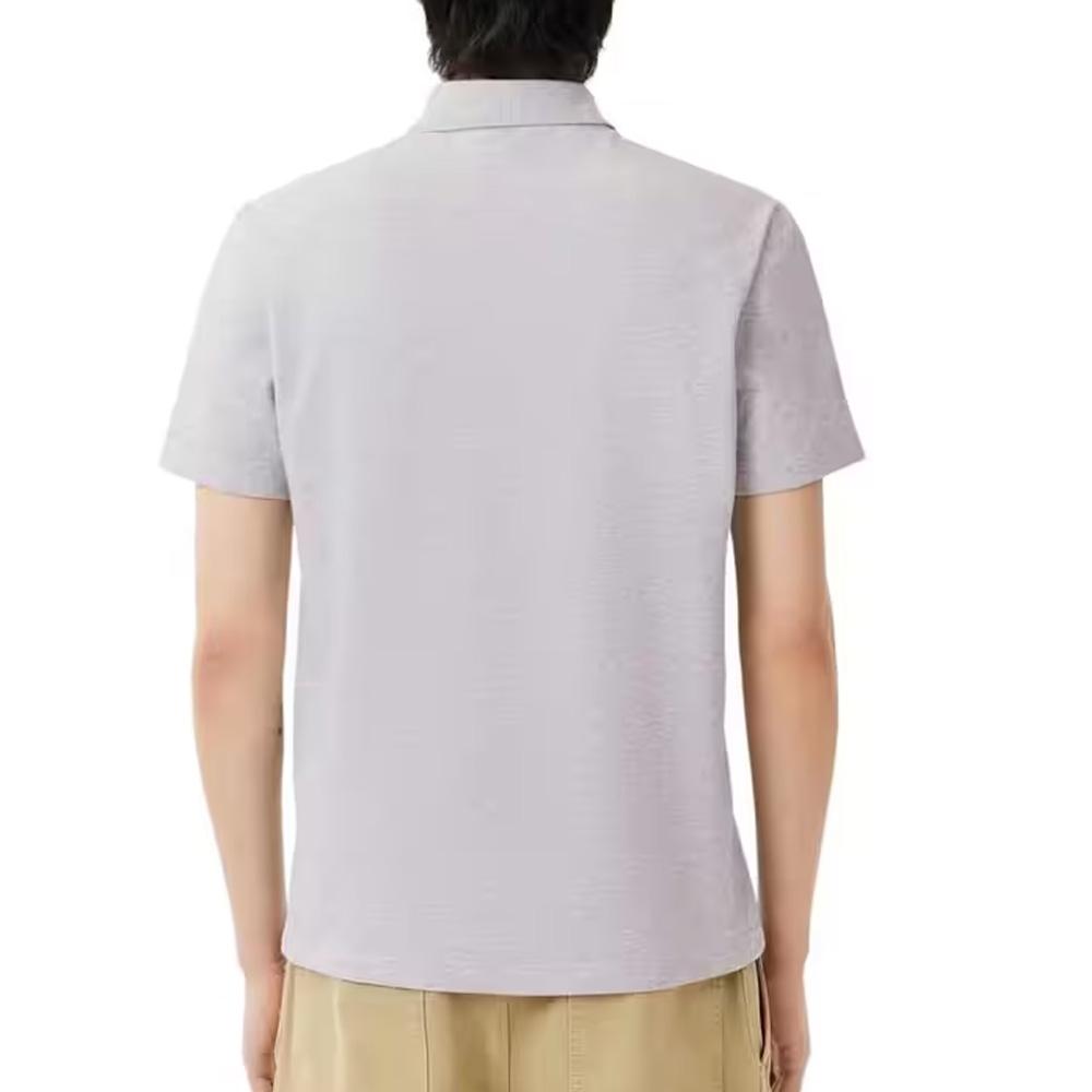 Polo Gris Chiné Homme Lacoste Mela vue 2