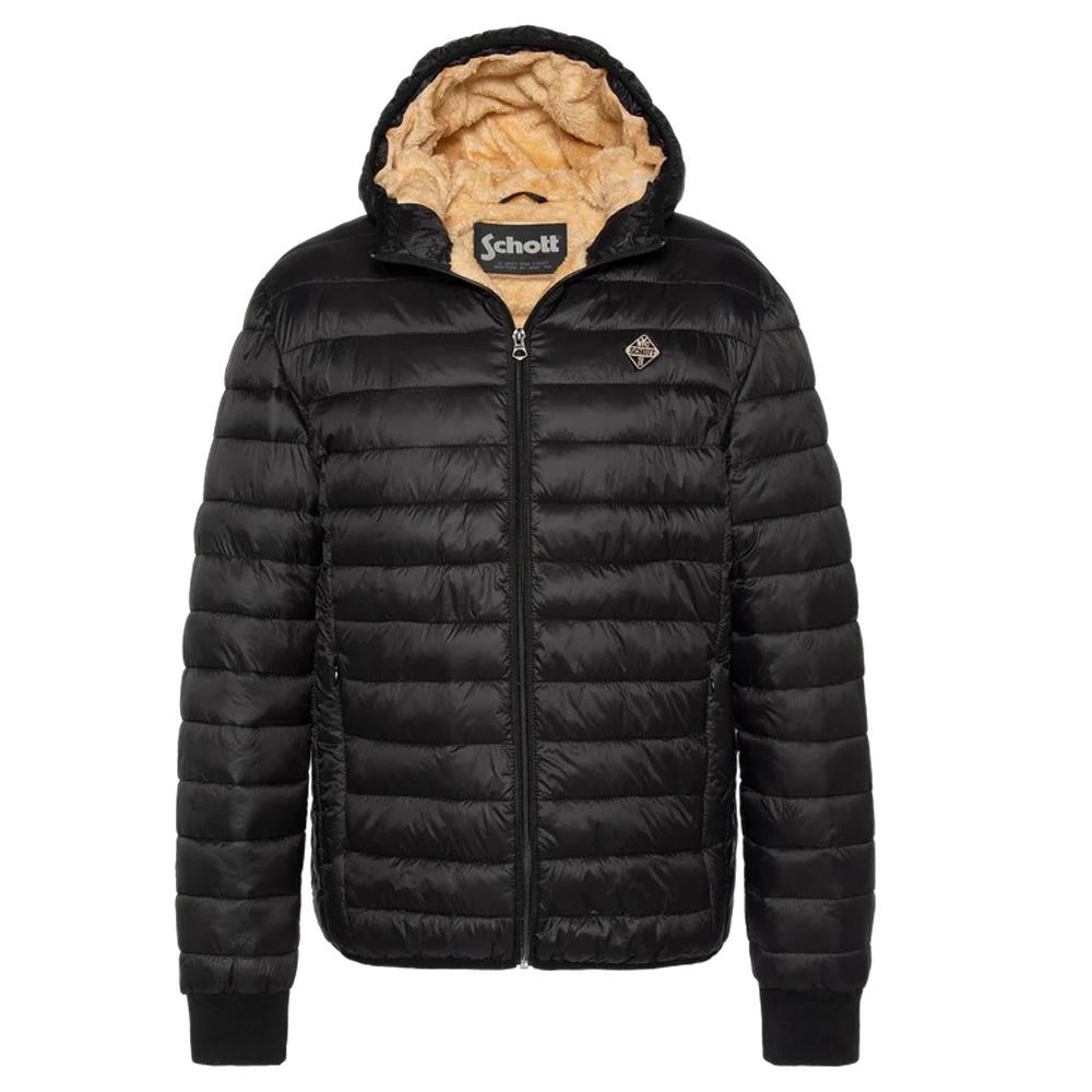 Doudoune Noire Homme Schott EXPRESSO pas cher