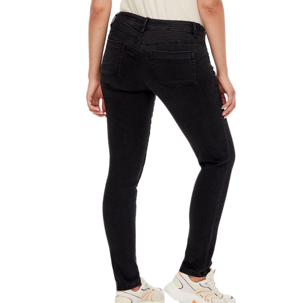 Jean Slim Noir de Grossesse Mamalicious Elastics vue 2