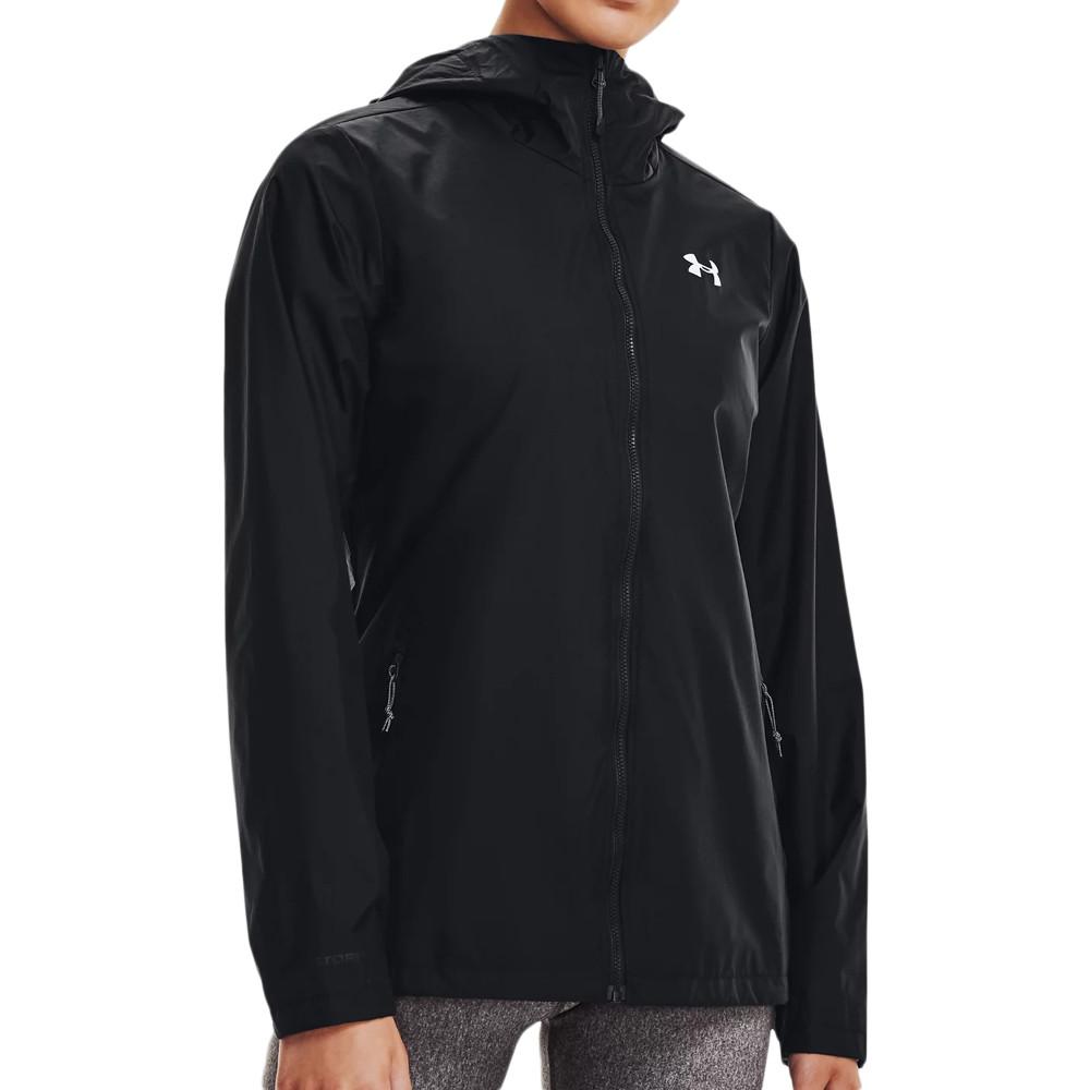 Veste Coupe-Vent Noir Femme Under Armour Forefront Rain pas cher