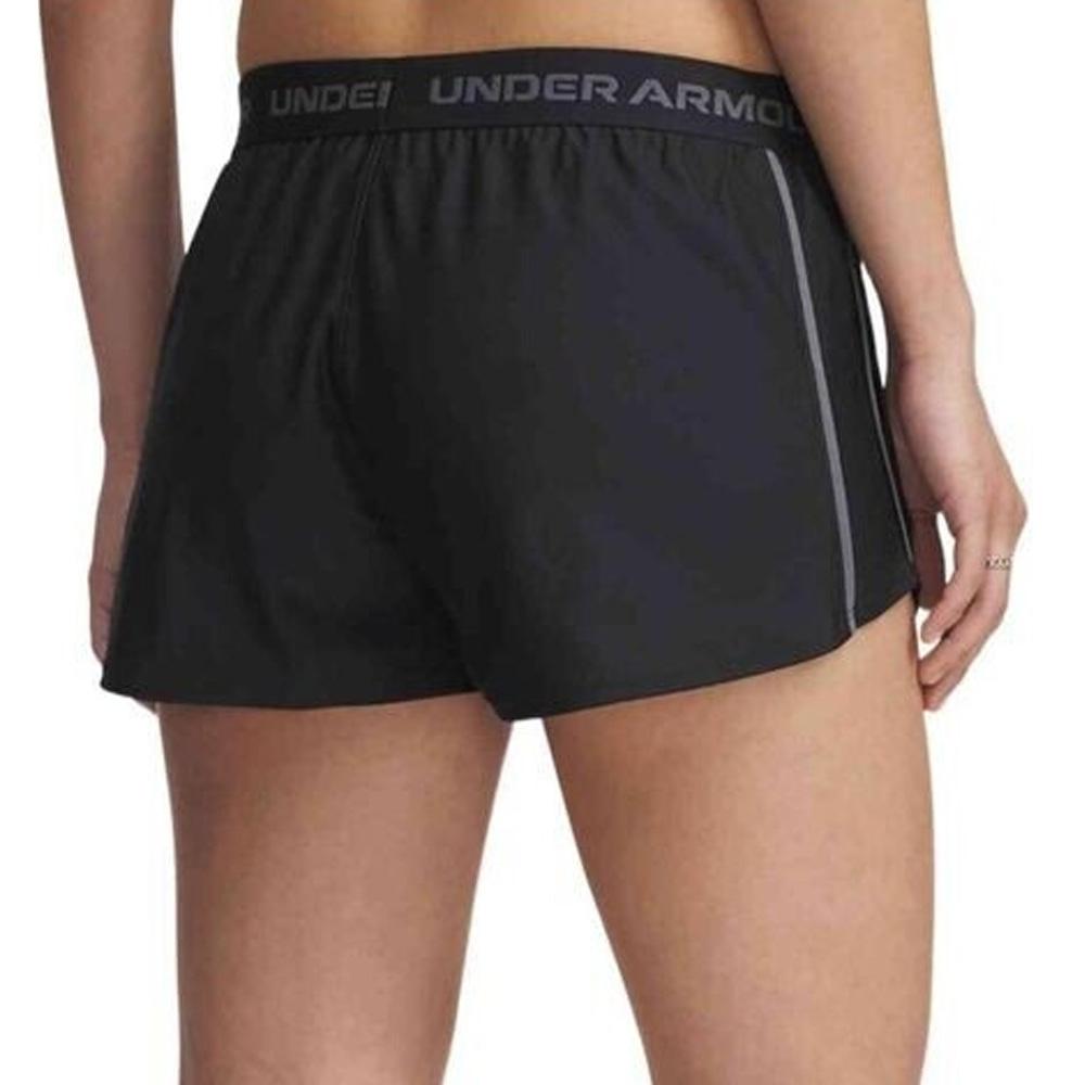 Short de Sport Noir Femme Under Armour Tech Play vue 2