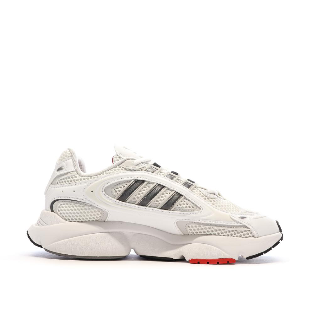 Baskets Blanches/Rouges Homme Adidas Ozmillen vue 2