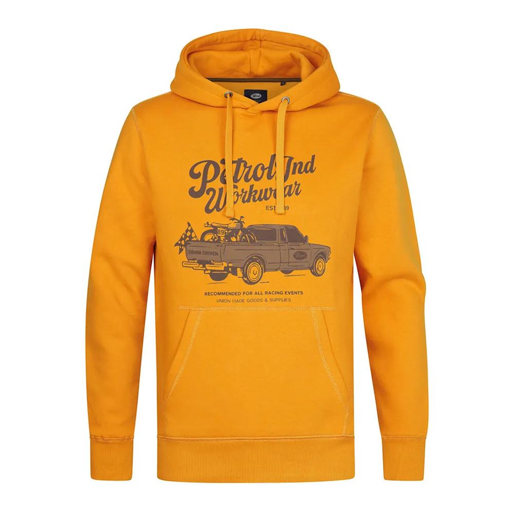 Sweat à Capuche Jaune Homme Petrol Industries Hoode pas cher
