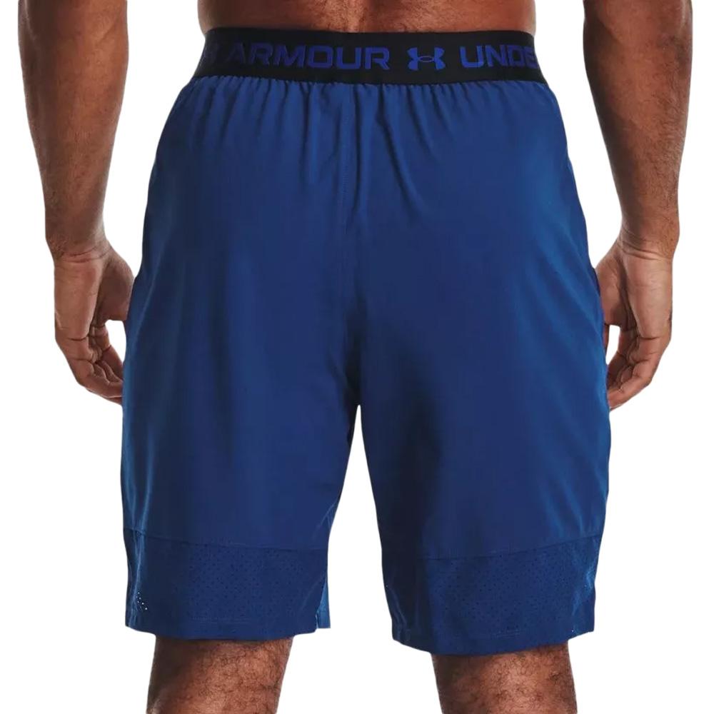 Short de sport Bleu Homme Under Armour Vanish Woven vue 2