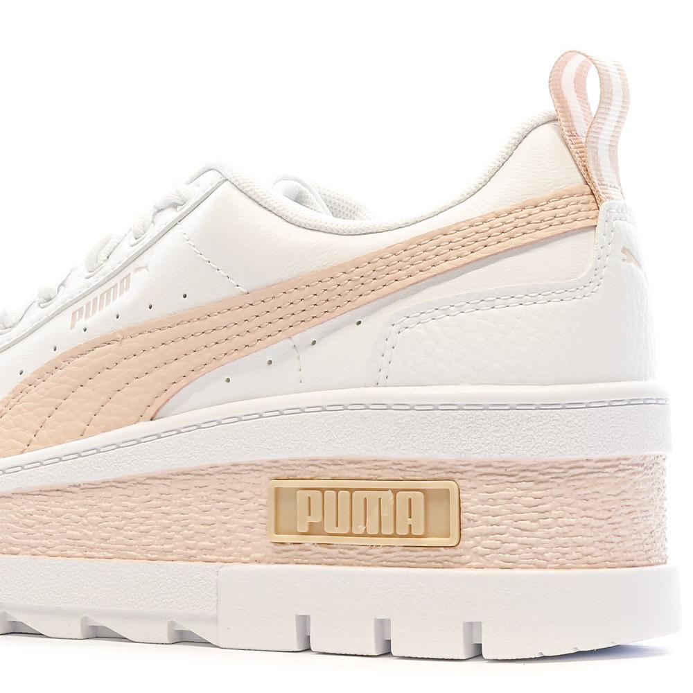 Baskets Blanc/Rose Femme Puma Mayze Wedge vue 7