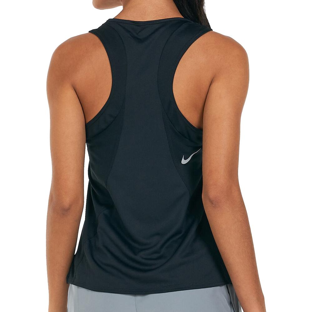 Débardeur Noir Femme Nike Fast vue 2