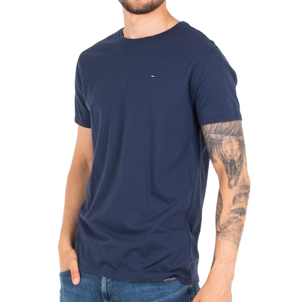 T-Shirt Noir Homme Tommy Hilfiger Slim Jersey pas cher