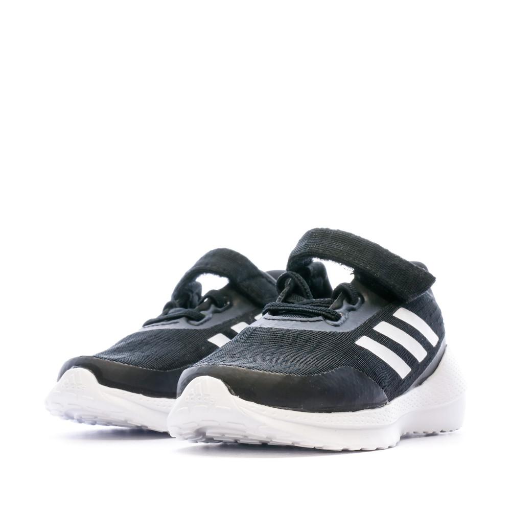 Basket Noir Garçon Adidas Eq21 Run El I vue 6