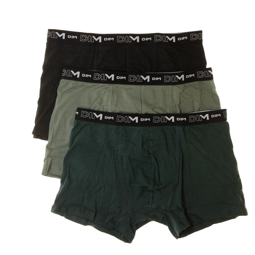 Lot de 3 Boxers Noir/Vert/GrisHomme Dim D6596 pas cher
