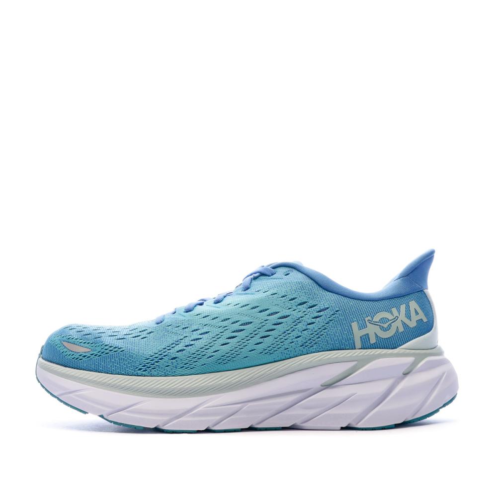Chaussures de running Bleues Homme Hoka Clifton 8 pas cher