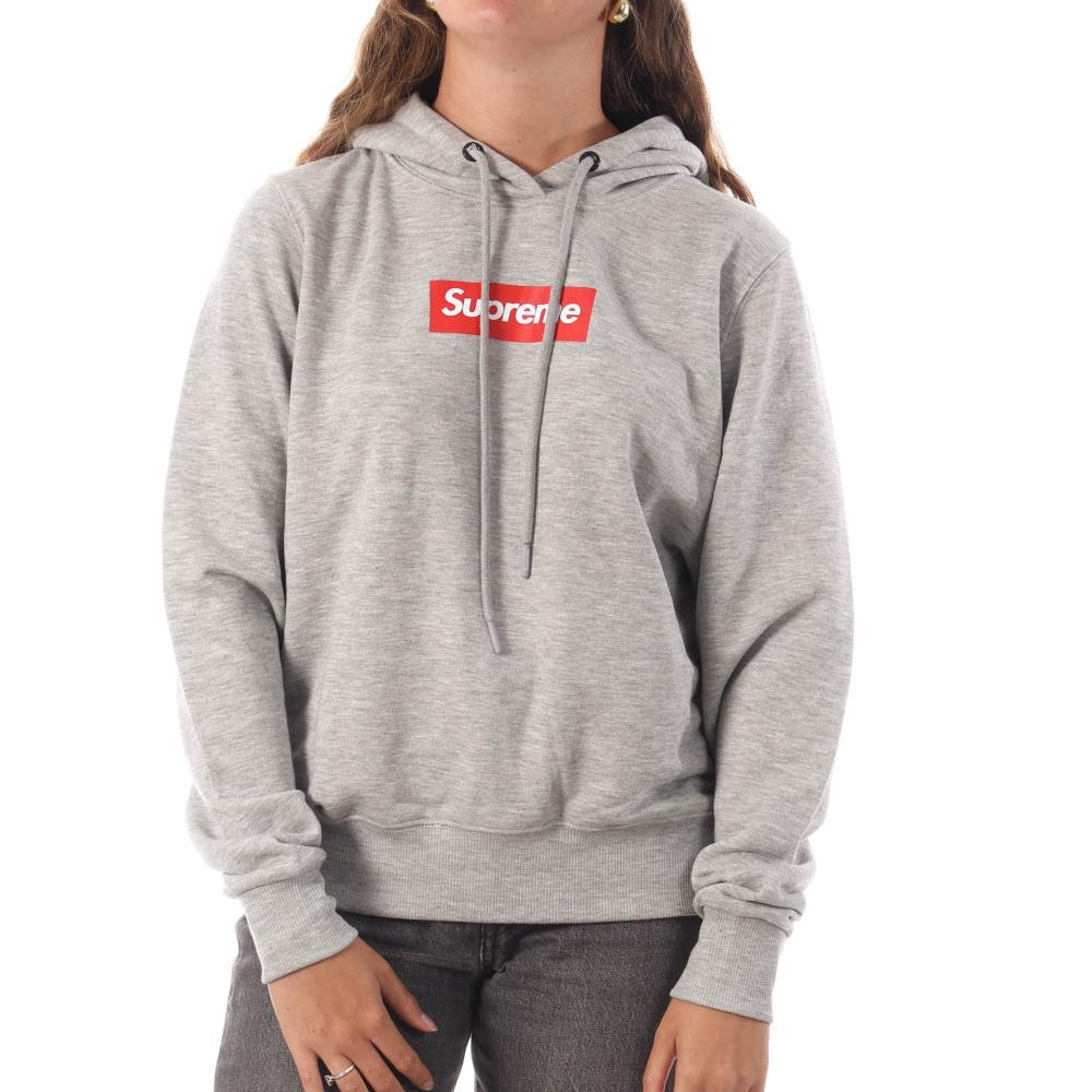 Sweat à capuche Gris Mixte Supreme Grip Debby pas cher