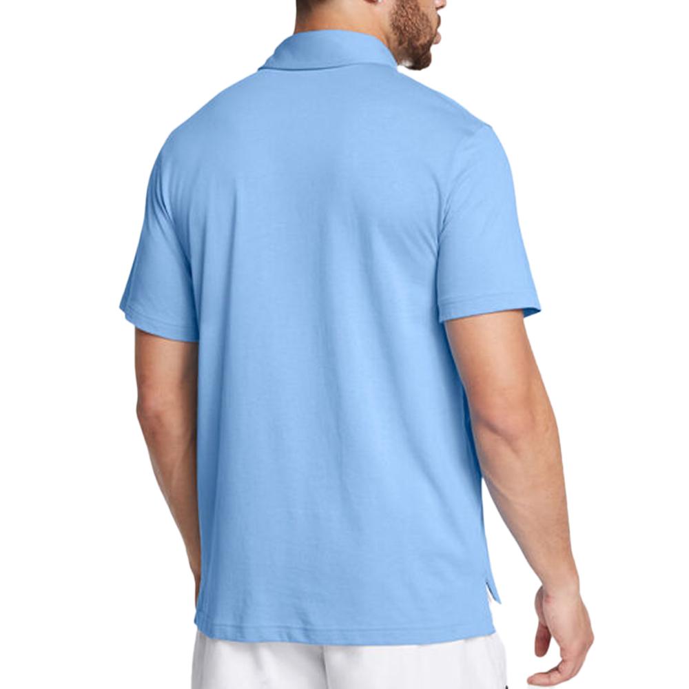 Polo Bleu Homme Under Armour 1386608 vue 2