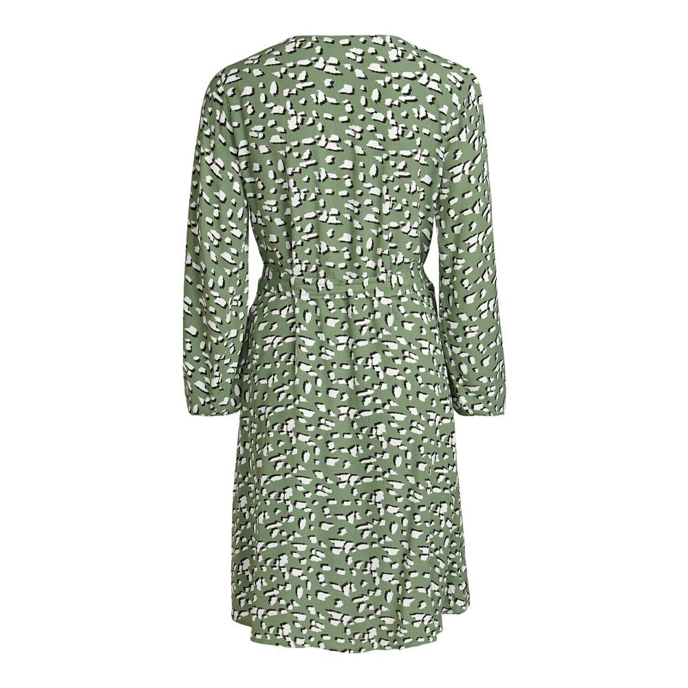 Robe Verte Femme Vila Viska vue 2