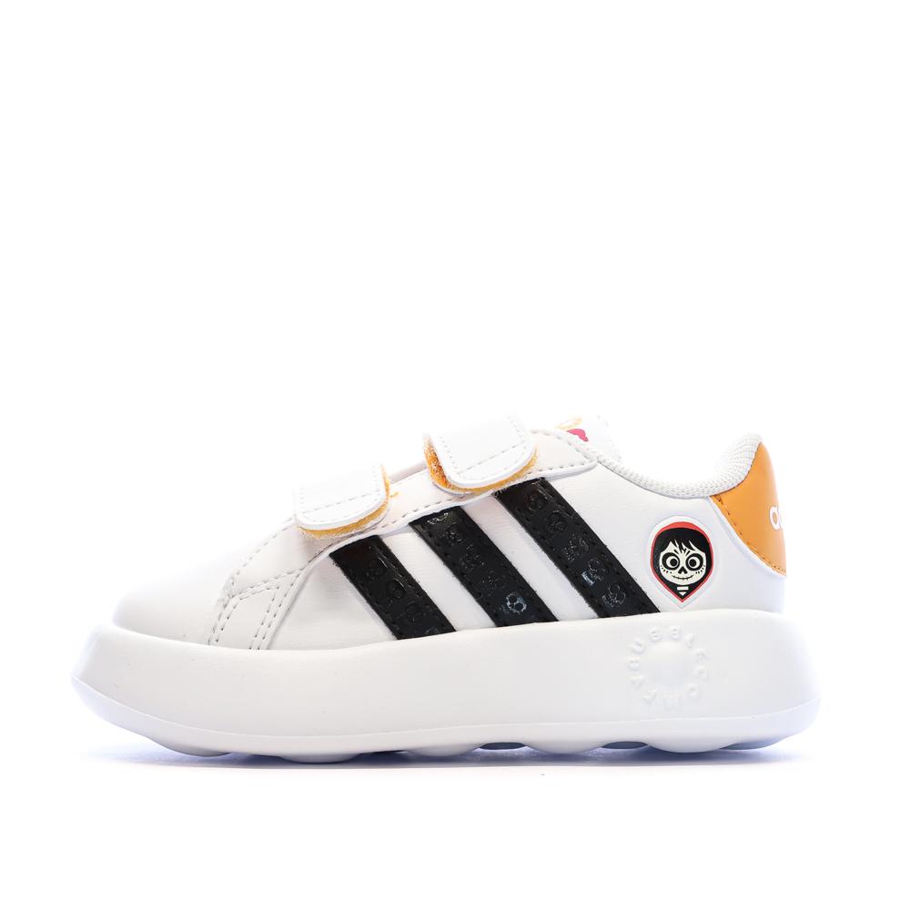 Baskets Blanches Enfant Adidas Coco Grand Court pas cher