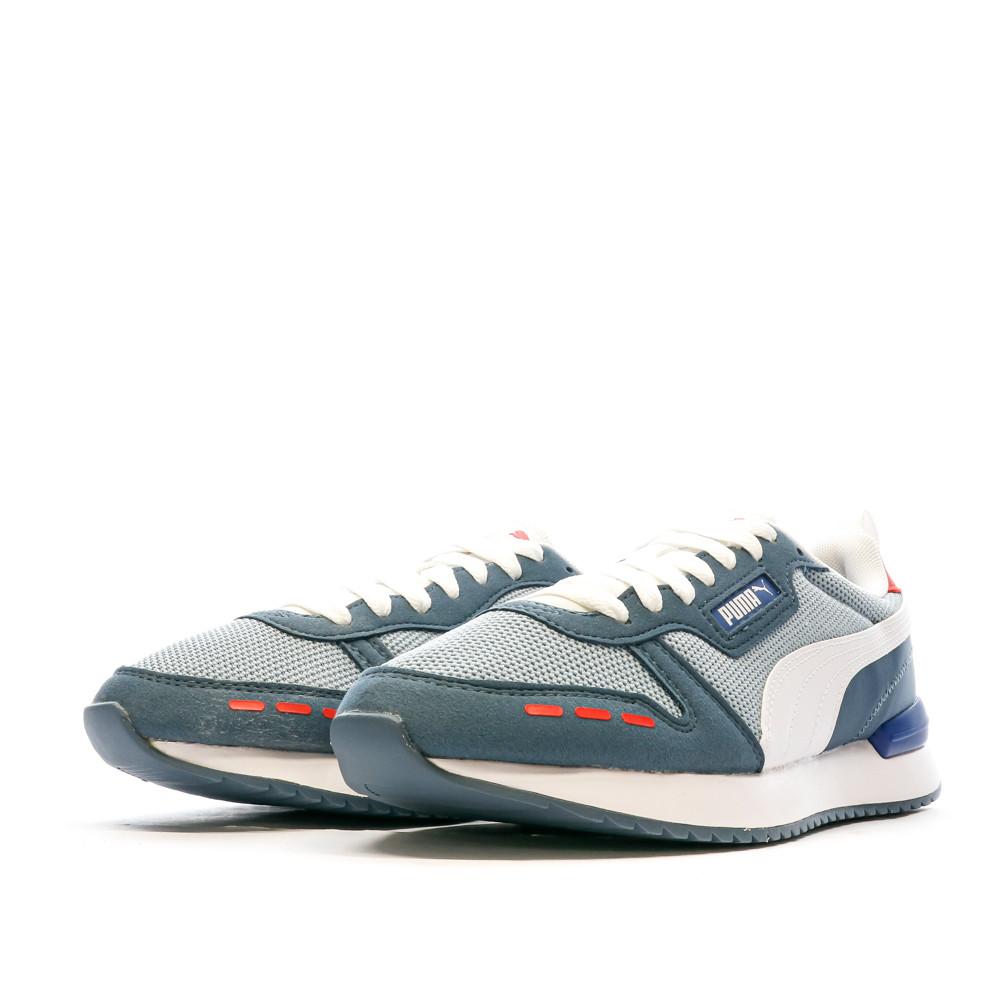 Baskets Gris/Bleu Homme Puma R78 vue 6