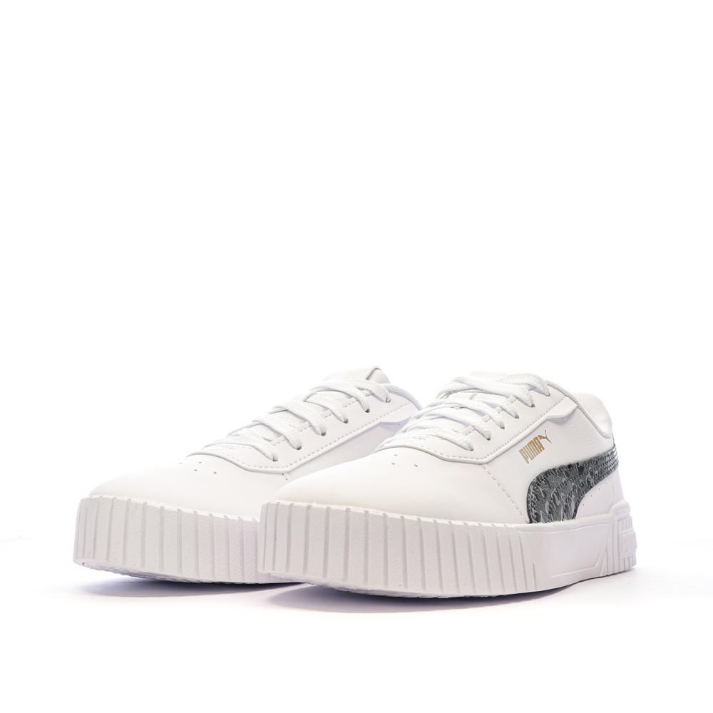 Baskets Blanches/Gris Femme Puma Carina 2.0 vue 6