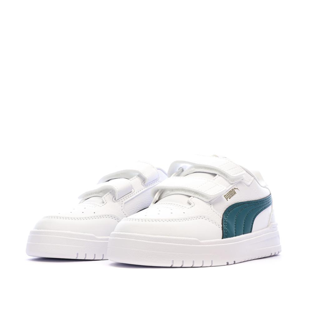 Zapatillas blancas/verdes para niño de Puma 403740 ver 6