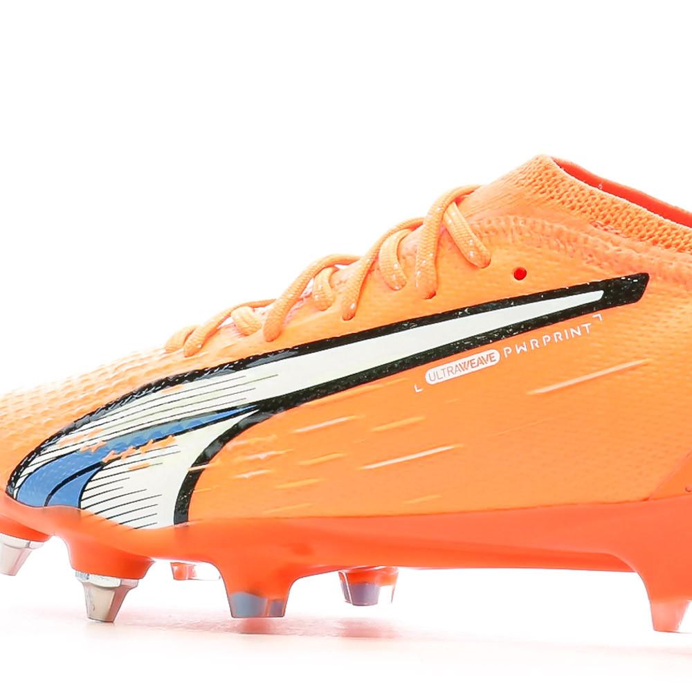Chaussures de Football Orange Homme Puma Ultra Ultimate vue 7