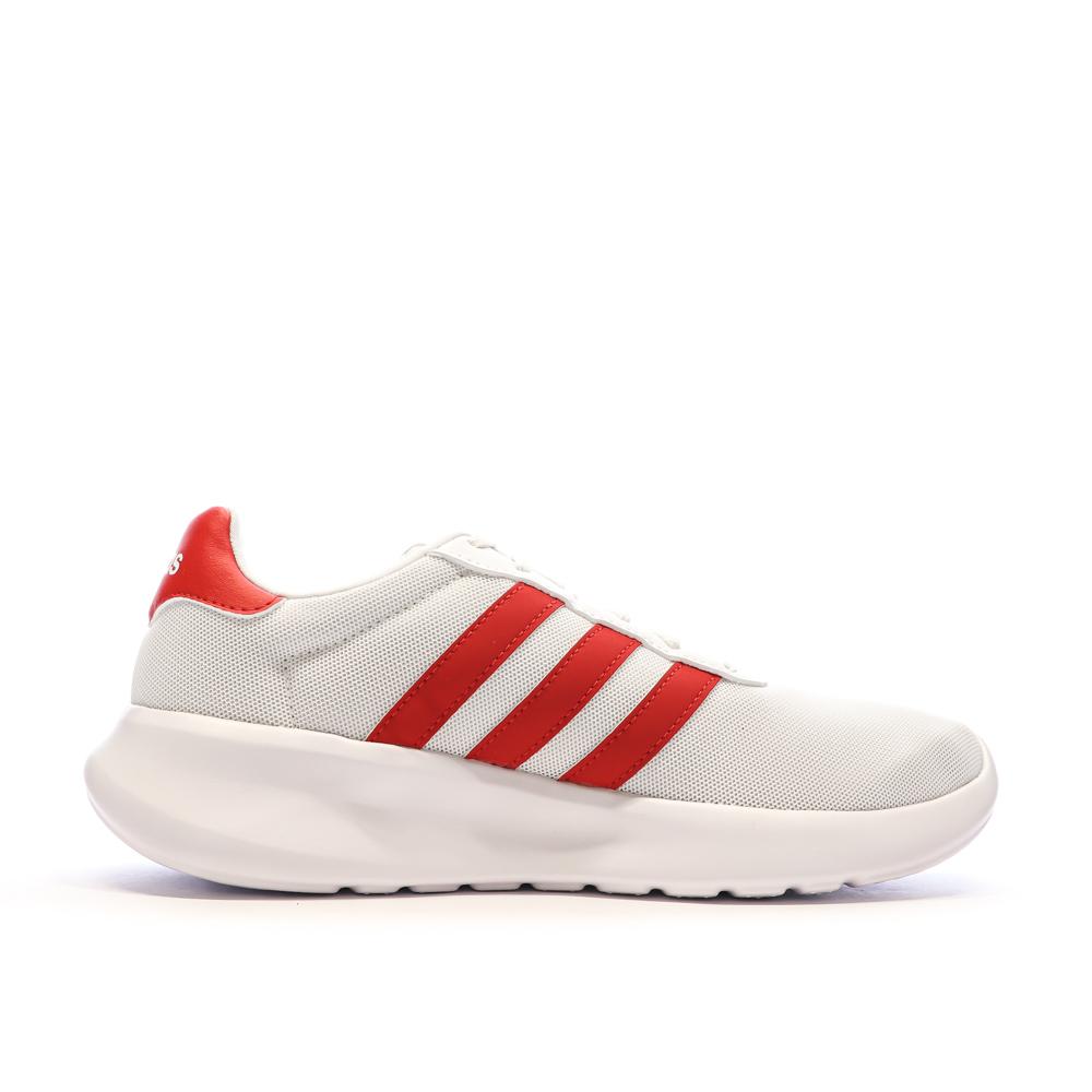 Baskets Blanches/Rouges Homme Adidas Lite Racer 3.0 vue 2