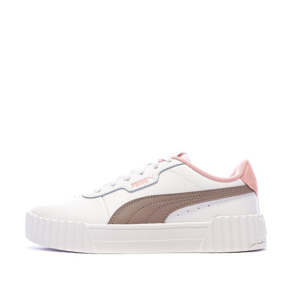 Baskets Blanche Fille/Femme Puma Carina 3.0 pas cher
