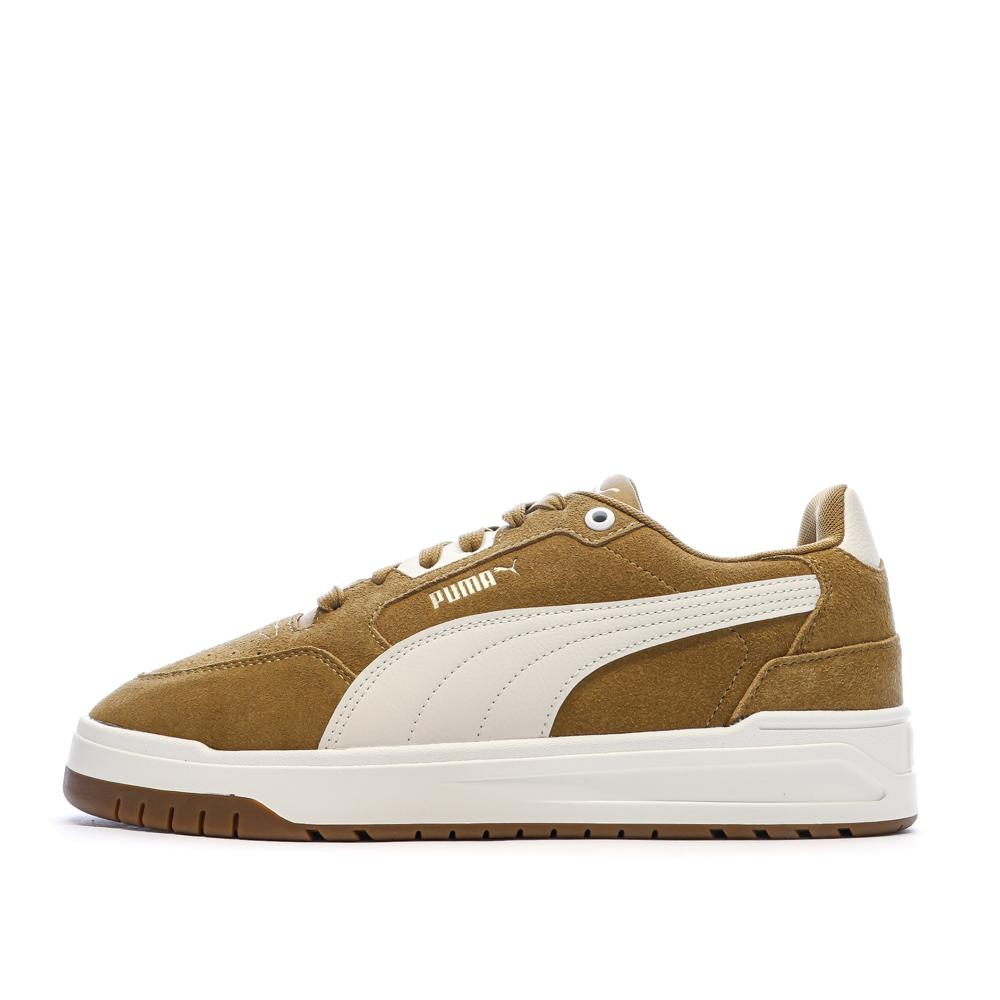 Baskets Marrons/Blanches Homme Puma Shuffle Downtown pas cher