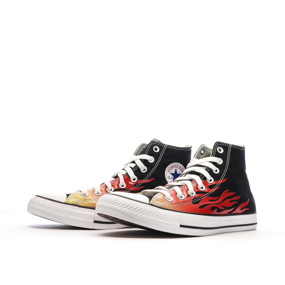 Baskets Noires/Rouge Homme Converse Chuck Taylor All Star vue 6