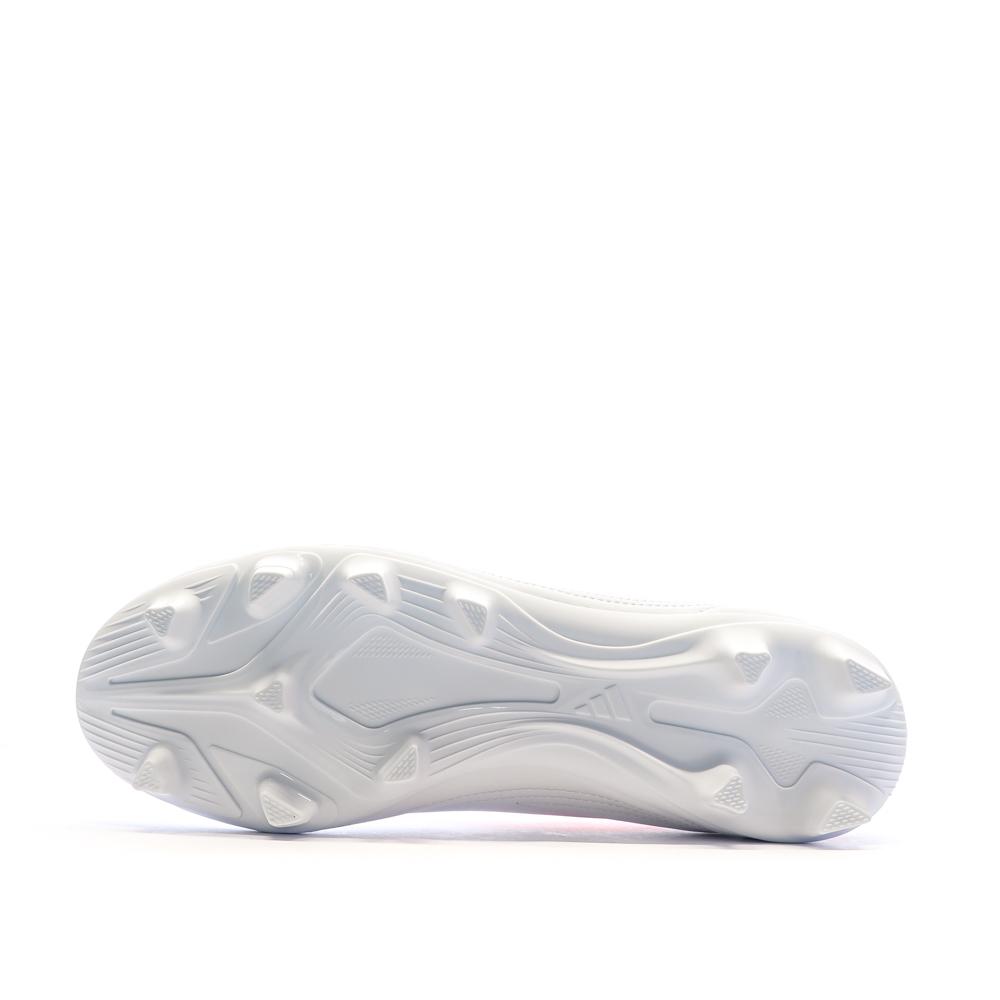 Chaussures de Foot Blanches Homme Adidas Deportivo III FxG vue 5