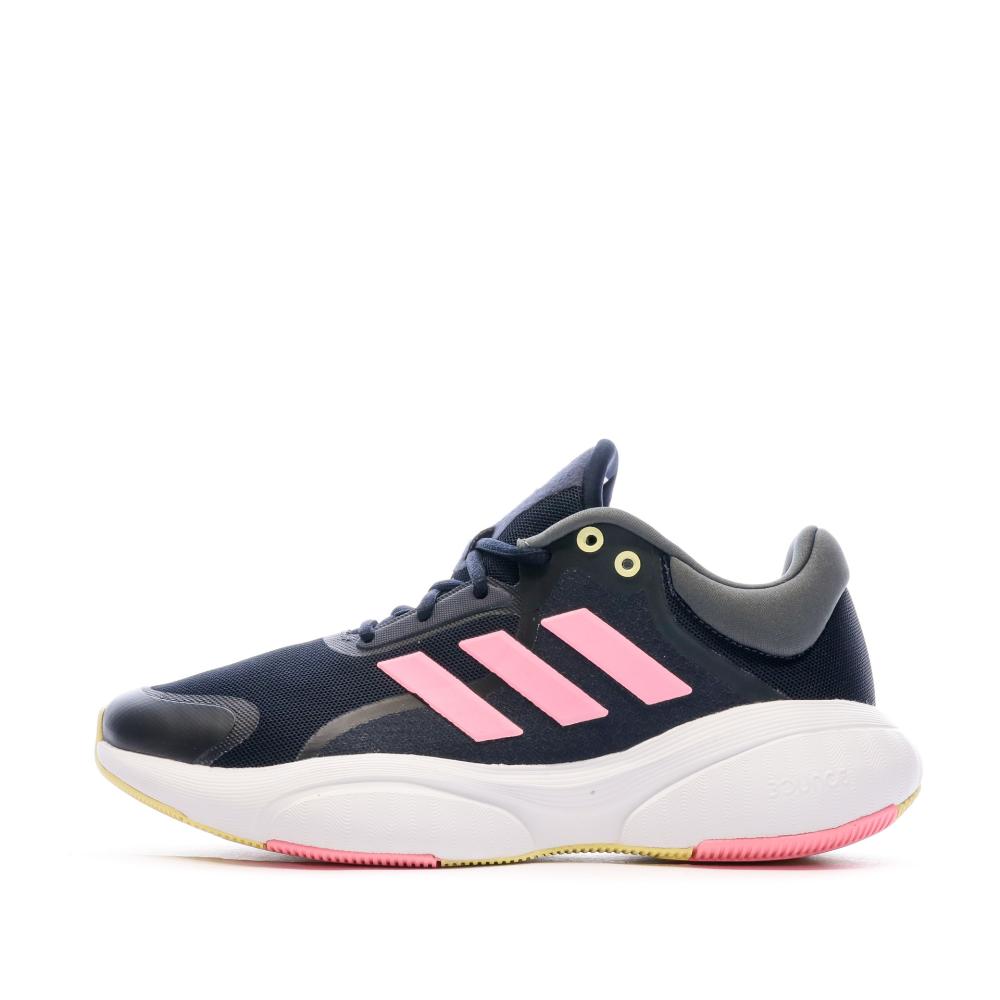 Chaussures de running Marine/Rose Femme Adidas Response pas cher