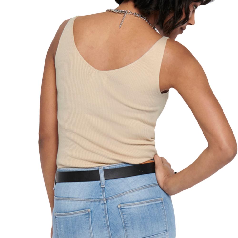 Débardeur en Maille Beige Femme JDY NANNA vue 2