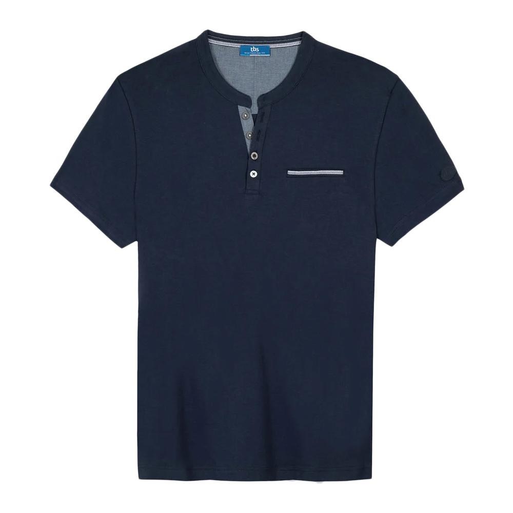 T-shirt Marine Homme TBS BLAKETEE pas cher