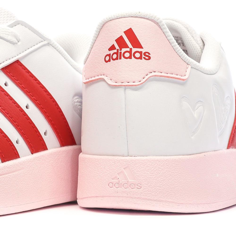 Baskets Rouges/Blanches Fille Adidas Breaknet 2.0 vue 7