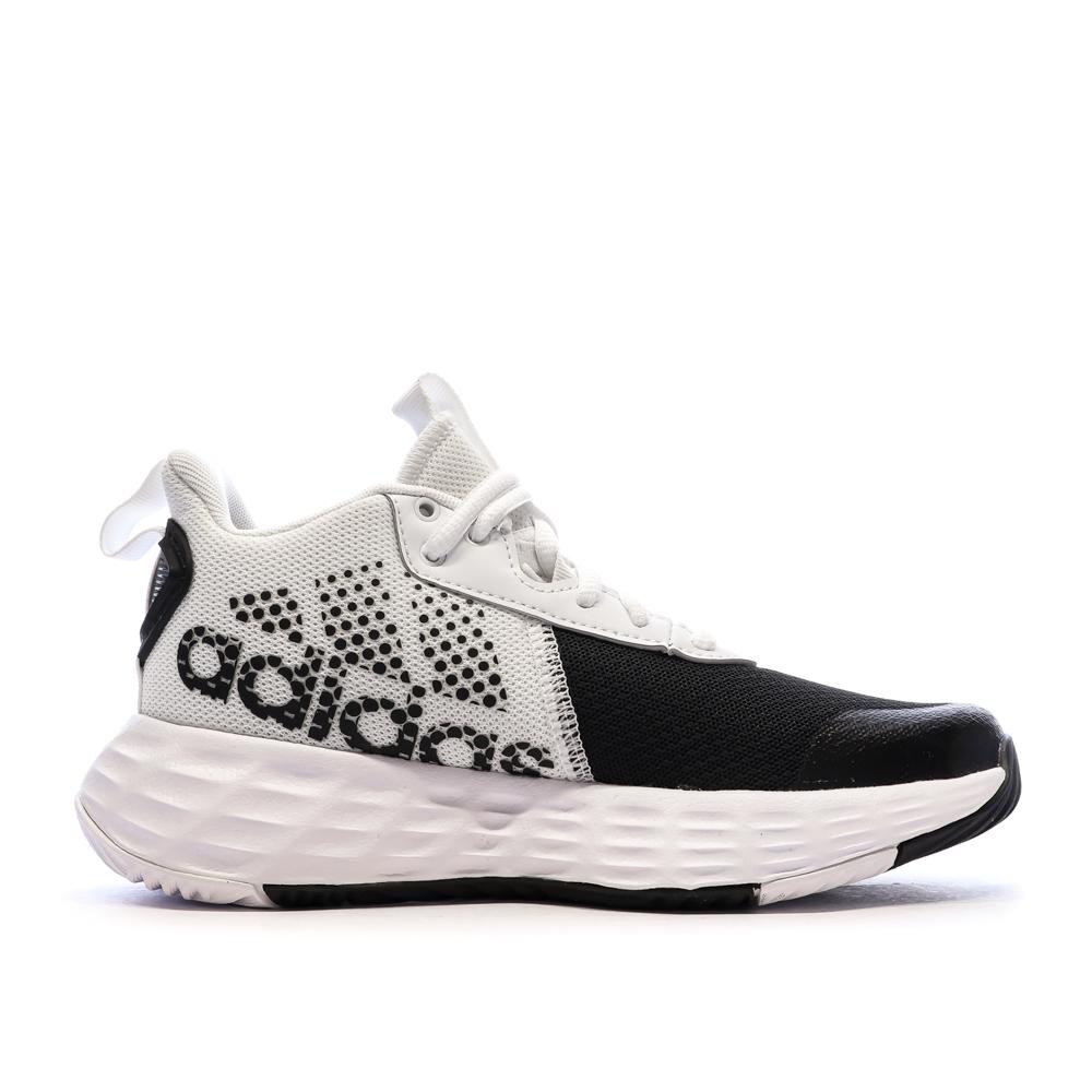 Chaussures de basketball Grises/Noires Garçon Adidas Ownthegame 2.0 vue 2