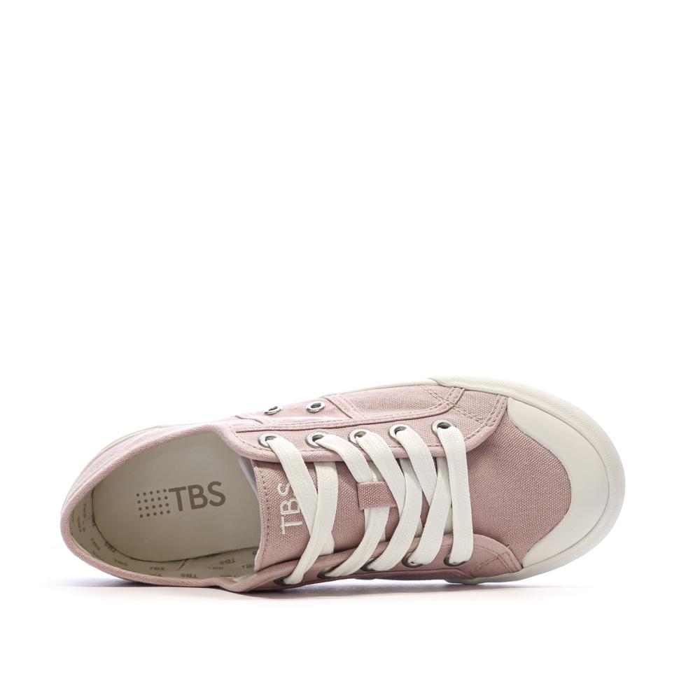 Zapatos de lona rosa pálido para mujer TBS OPIACE ver 4
