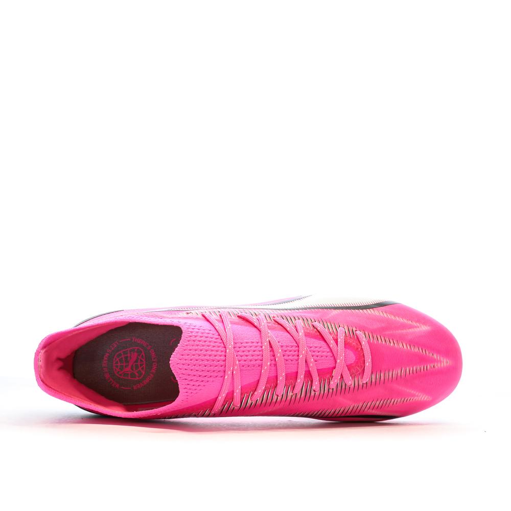 Chaussures de Football Roses/Noires Homme Puma Ultra Ultimate vue 4