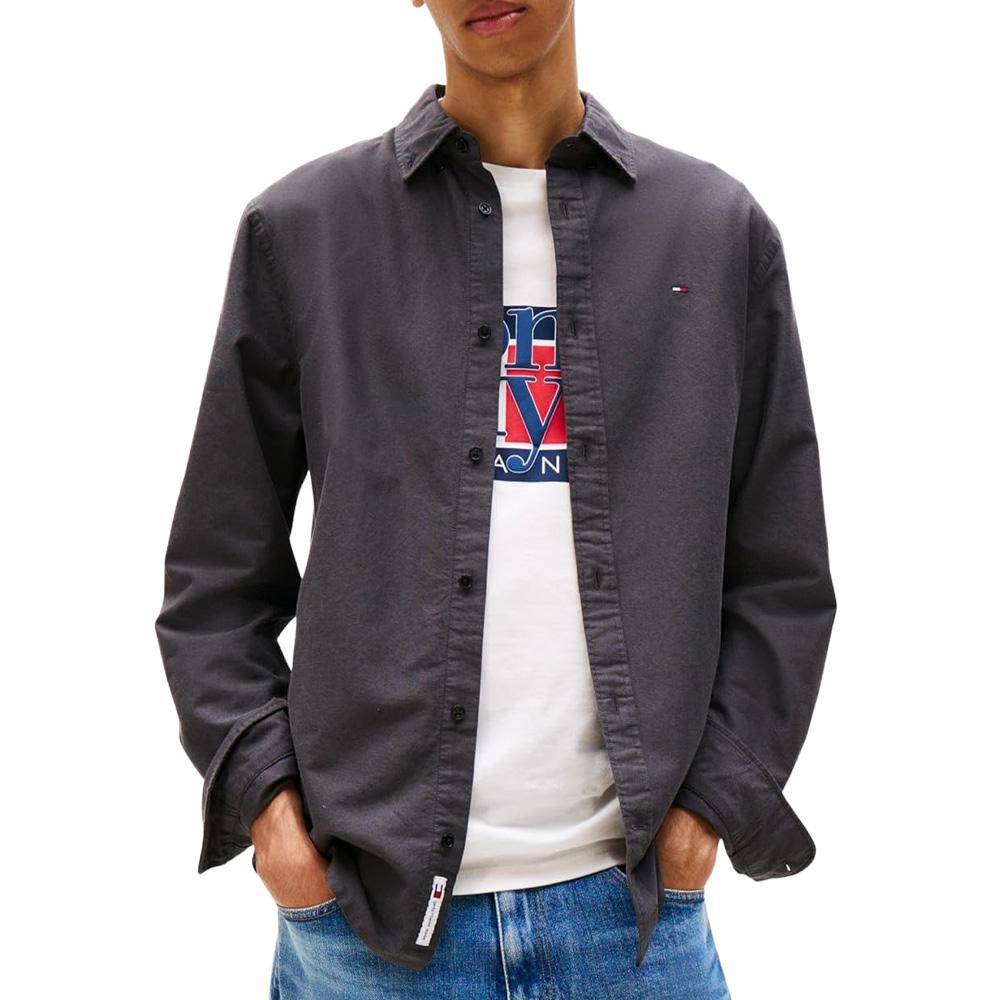Schwarzes Hemd Herren Tommy Hilfiger Oxford98 günstig