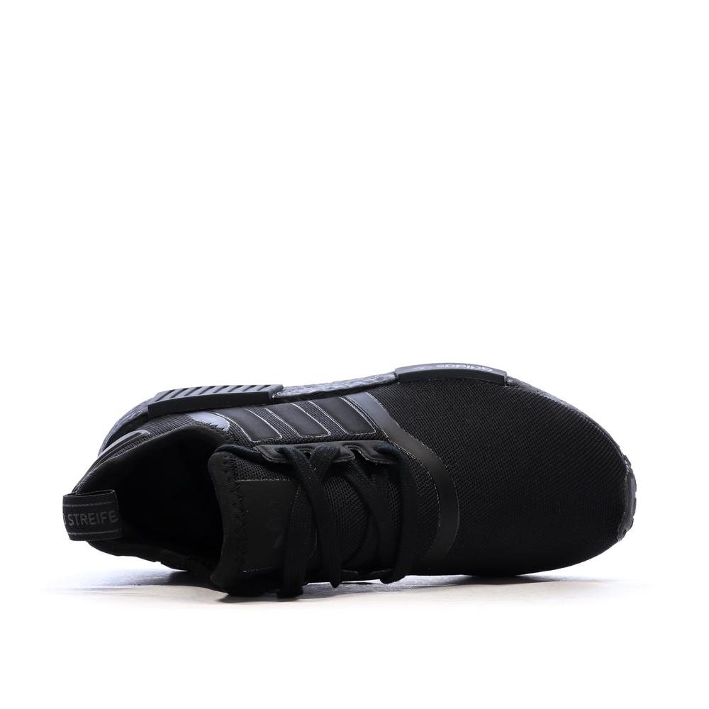 Baskets Noires Junior Femme Adidas Nmd_r1 vue 4