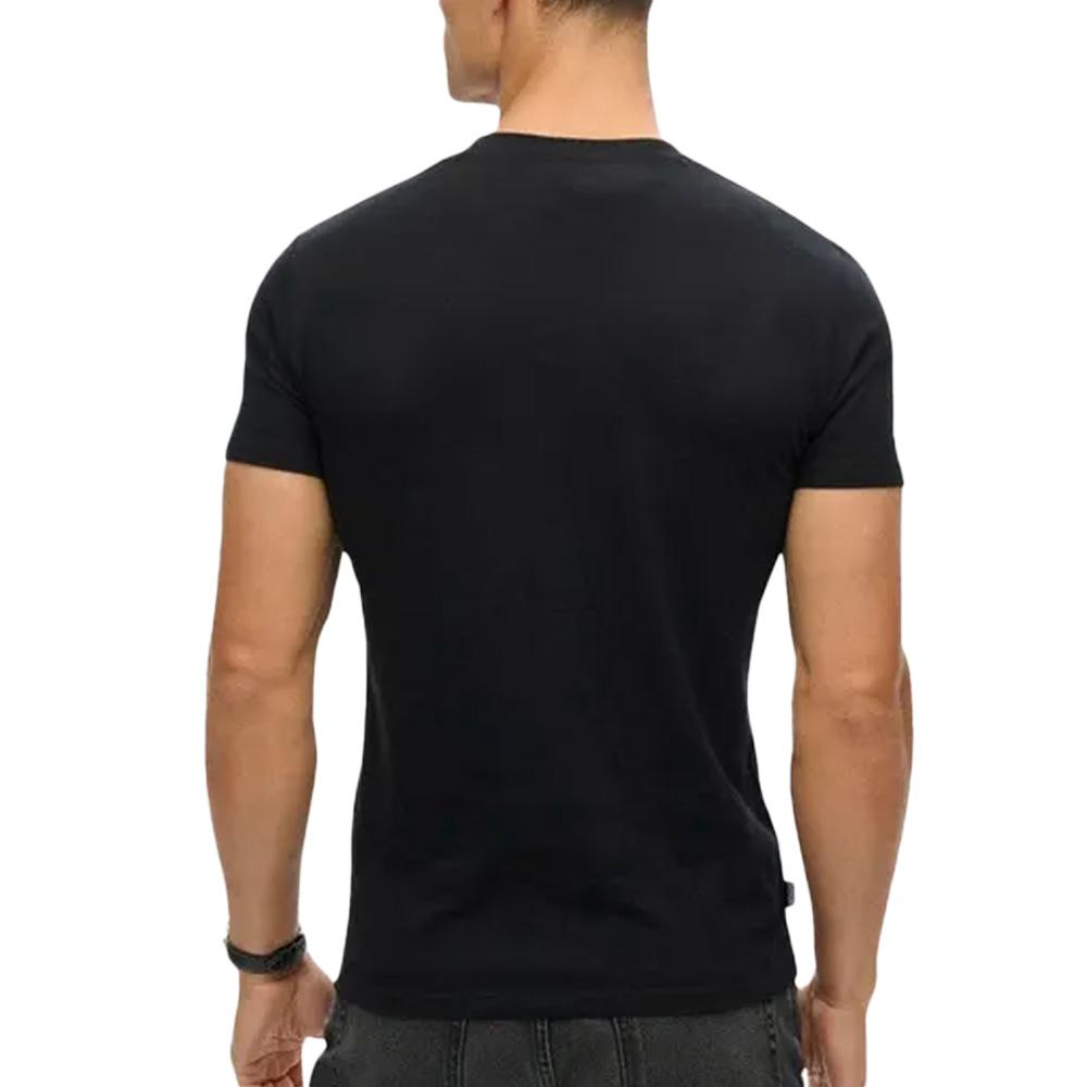 T-shirt Noir Homme Superdry Vintage LogoR6T vue 2